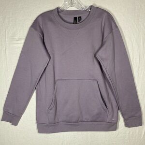 Mondetta Womens Active Leggings High Waist Ultra Soft Side Pockets Large Gray